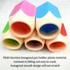 5pcs Pencil-Shaped Pen Holders - Colorful ABS Desk Organizer with Scissors Slot, Ideal for Home Office & Classroom Decor, Classroom Supplies