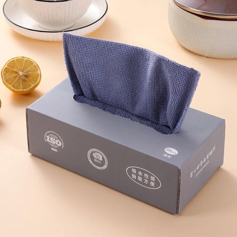 Disposable Withdrawable Dishcloth Kitchen Household Cleaning Water Absorbing Dish Towel Durable Convenient Cloth
