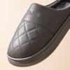 Waterproof large size cotton slippers household piled thickened plush slippers winter warm winter cotton slippers outer wear