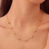 Elegant Gold Ball Geometric Necklace: Stainless Steel Women's Fashion Jewelry