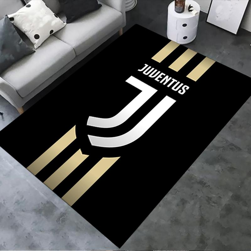 2026 NUOVO Tappeto Juventus FC per Soggiorno Camera da Letto Casa Decorazione Divano, Tappetino Antiscivolo per Giochi Bambini