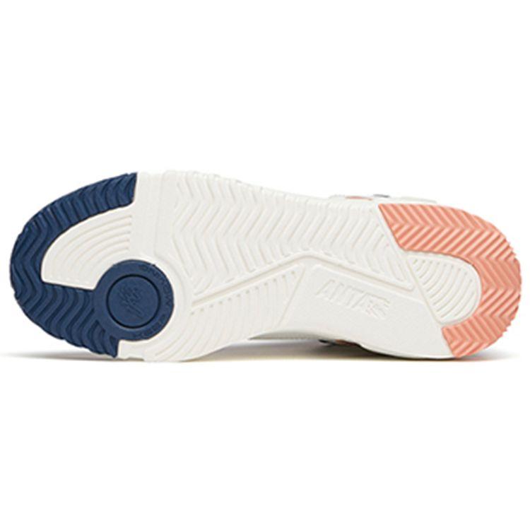 Anta Lifestyle Series Flame Trendy Casual High-Top Skate Shoes Women Sneakers White Blue 122148088-5