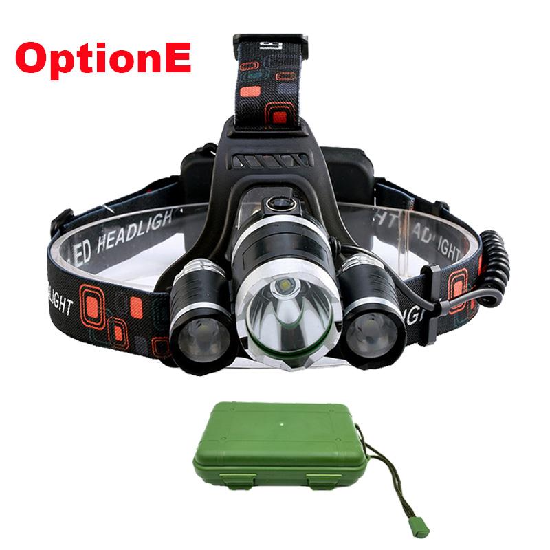 ZK20 LED Headlamp High Lumens 4 Modes 18650 Rechargeable Battery Flashlight Waterproof Outdoor Lighting Camping Fishing