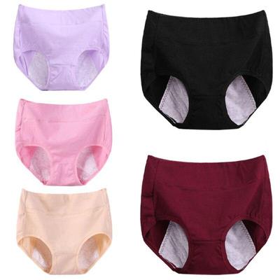 Women Cotton Crotch Comfortable Underwear Physiological Pants Ladies Female Lengthen Briefs