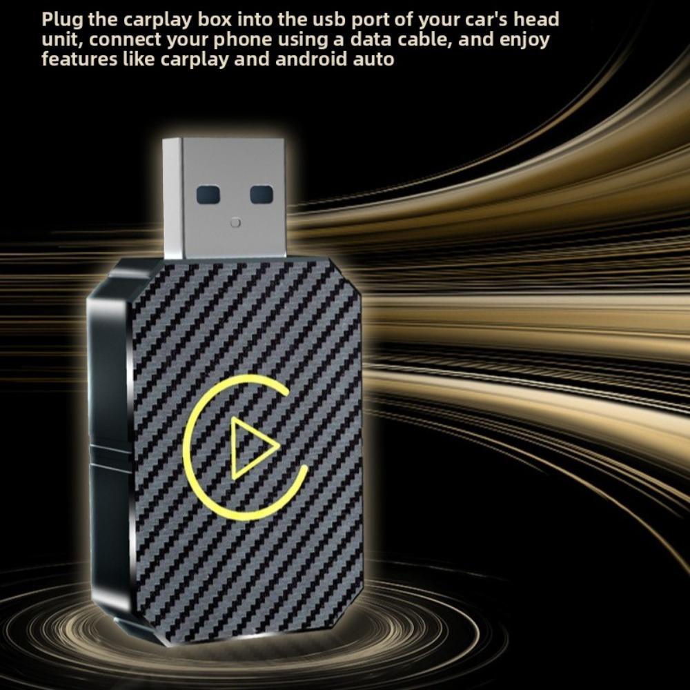 Wireless CarPlay Adapter Box Convert Wired to Wireless CarPlay Android Auto for iPhone Car Stereo