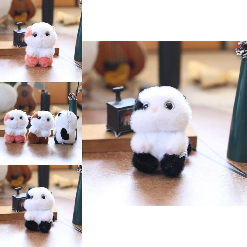 Cute Cat Plush Toy With Short Pile Fabric Perfect For Gift And Bag Accessory