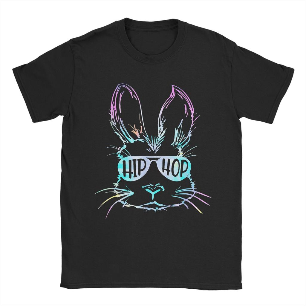 Happy Easter Bunny Rabbit Face T Shirt Summer  Trendy Cool T Shirts Men Pure Cotton O Neck Clothing Short Sleeve Tshirt