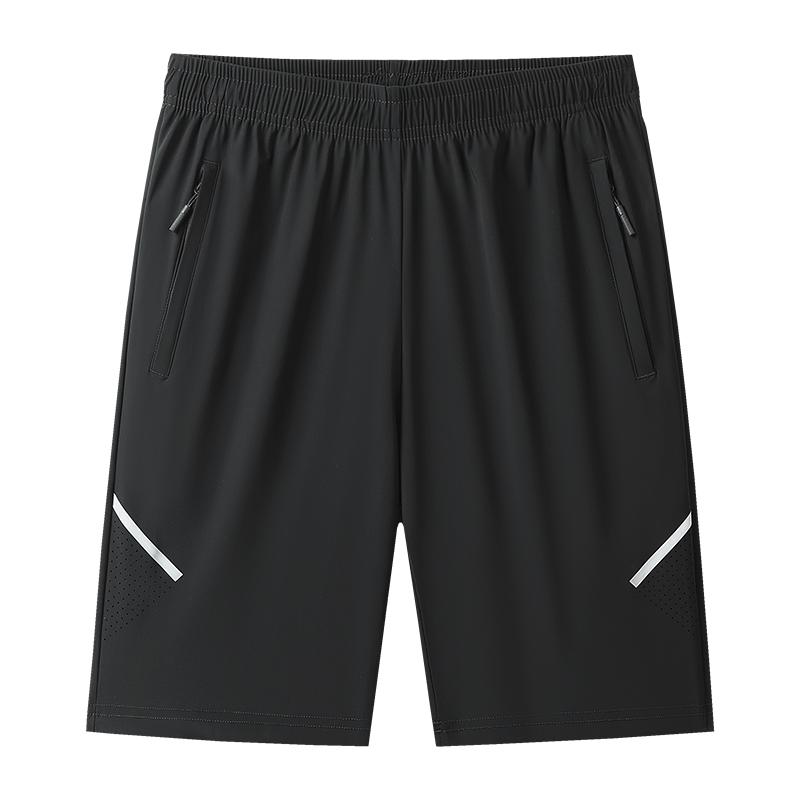 Summer Ice Silk Shorts High Stretch Casual Shorts Men's Beach Shorts Quick Drying Breathable Shorts Sports Shorts