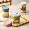 Kitchen Sealed Jar Coffee Bean Storage Bottle Kitchen Food Grain Tea Glass Jar Fresh Storage Jar Oats Grain Storage Jar Bottle