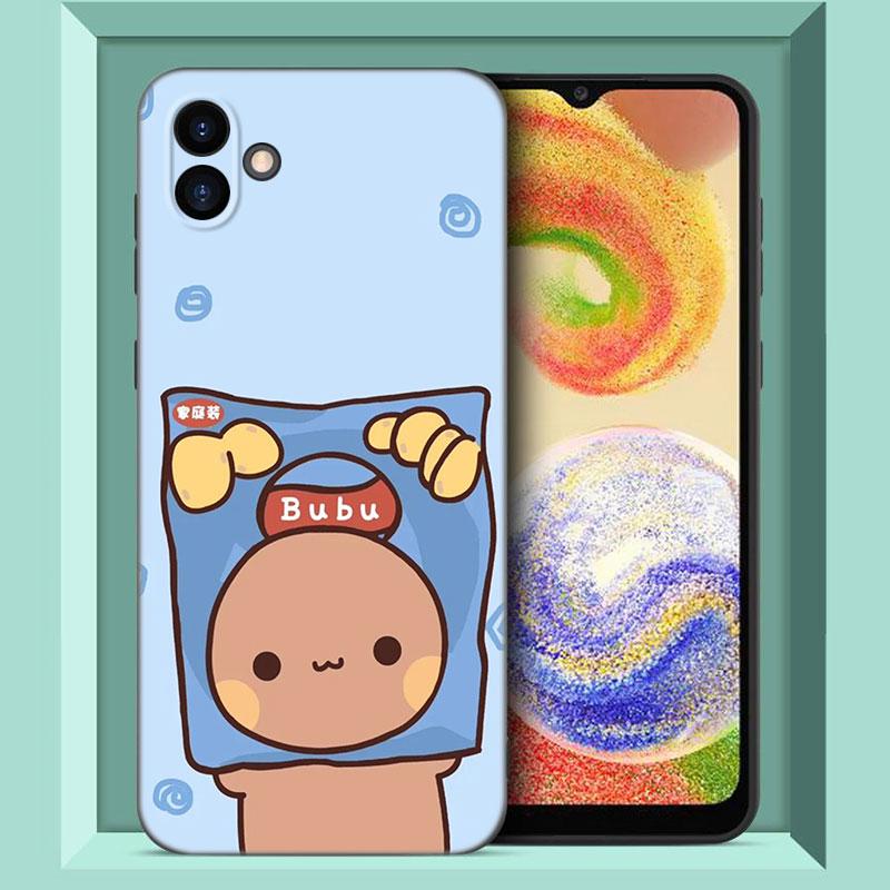 Cute BuBu DuDu Phone Case For Samsung Galaxy A01 A03 Core A04 E A02 A05 A10 A20 A21 A30 A50 S A6 A8 Plus A7 2018 Black Cover