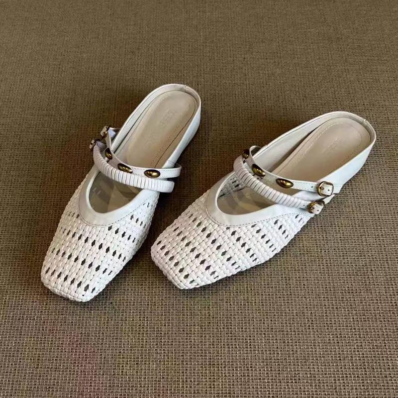 Flats Women Slippers Designer Slingback Shoes Summr Woman's Sandals 2025 Casual Flip Flops New Dress Sandalias De Mujer