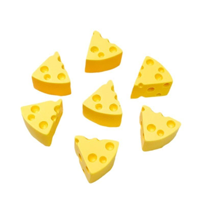 Simulation food and play cheese resin accessories cream glue diy trinkets hole shoes hairpin keychain accessories