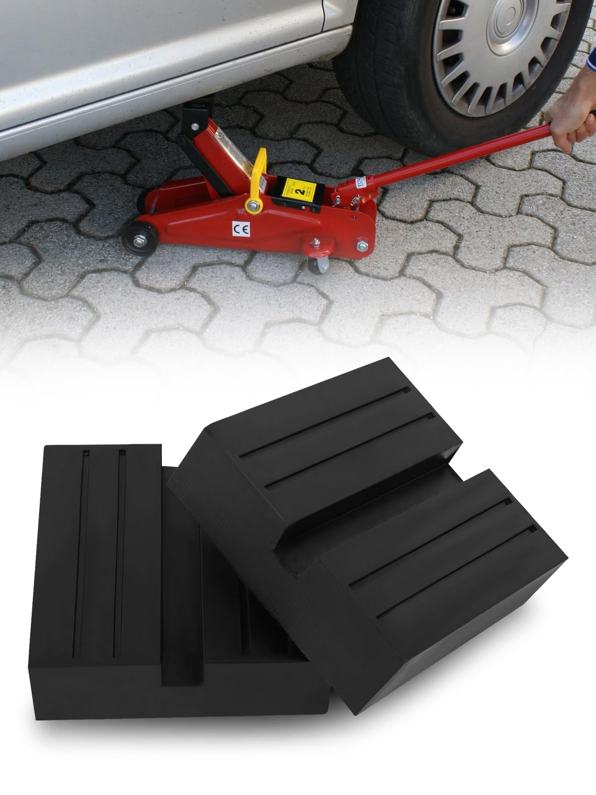 Largoods Jack Pad for Cars, Rubber Support, Adapter for Jacking One Size