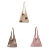 Flower Hollowed Knitting Tote Bag Large Capacity Casual Womens Shoulder Bag For Daily Use