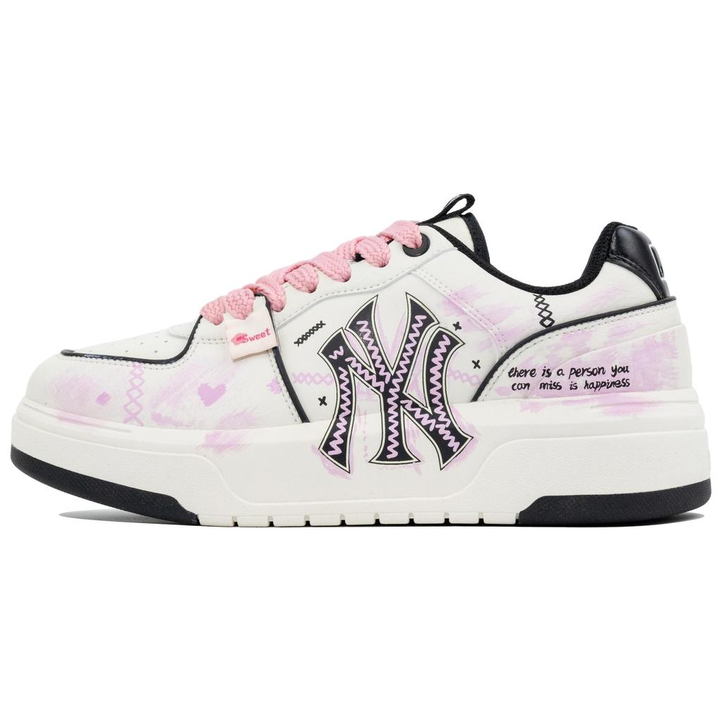 MLB Chunky Liner Low top Skateboard Shoes Unisex Pink White 3ASXCA12N-50WHS(Team211-)