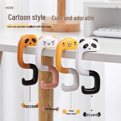 Portable No-Punch Desk Hook: Movable Backpack & Bag Hanger