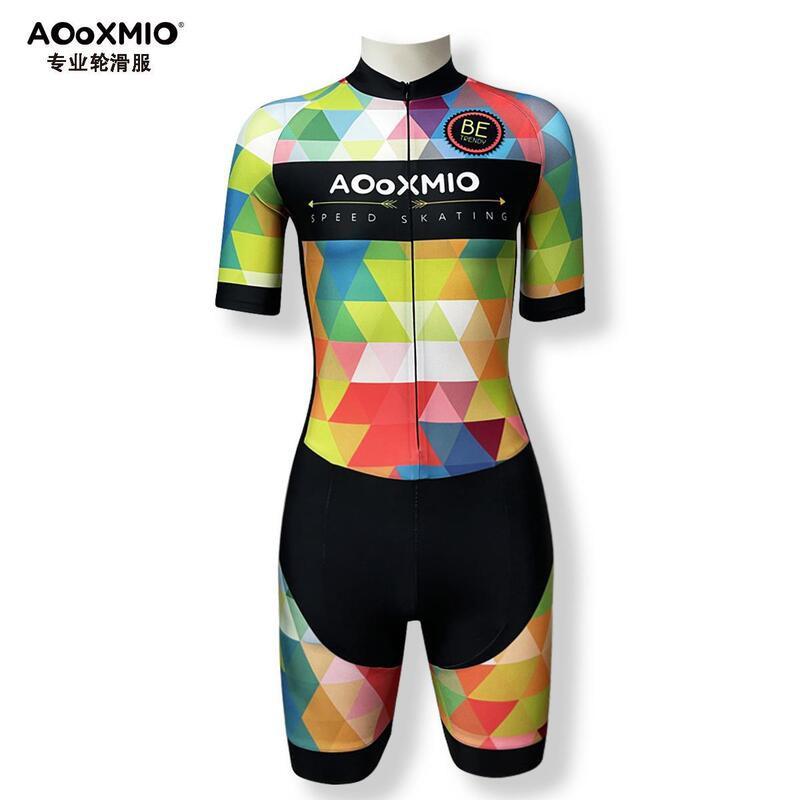 Kids Adult Cycling Roller Skating Speed Suit Quick-Dry Stretch Breathable Sportswear Unisex