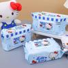 Sanrio Hello Kitty Baby Feuchttücher, 80 Stück - Dicke Einwegtücher zur Hand- und Mundreinigung