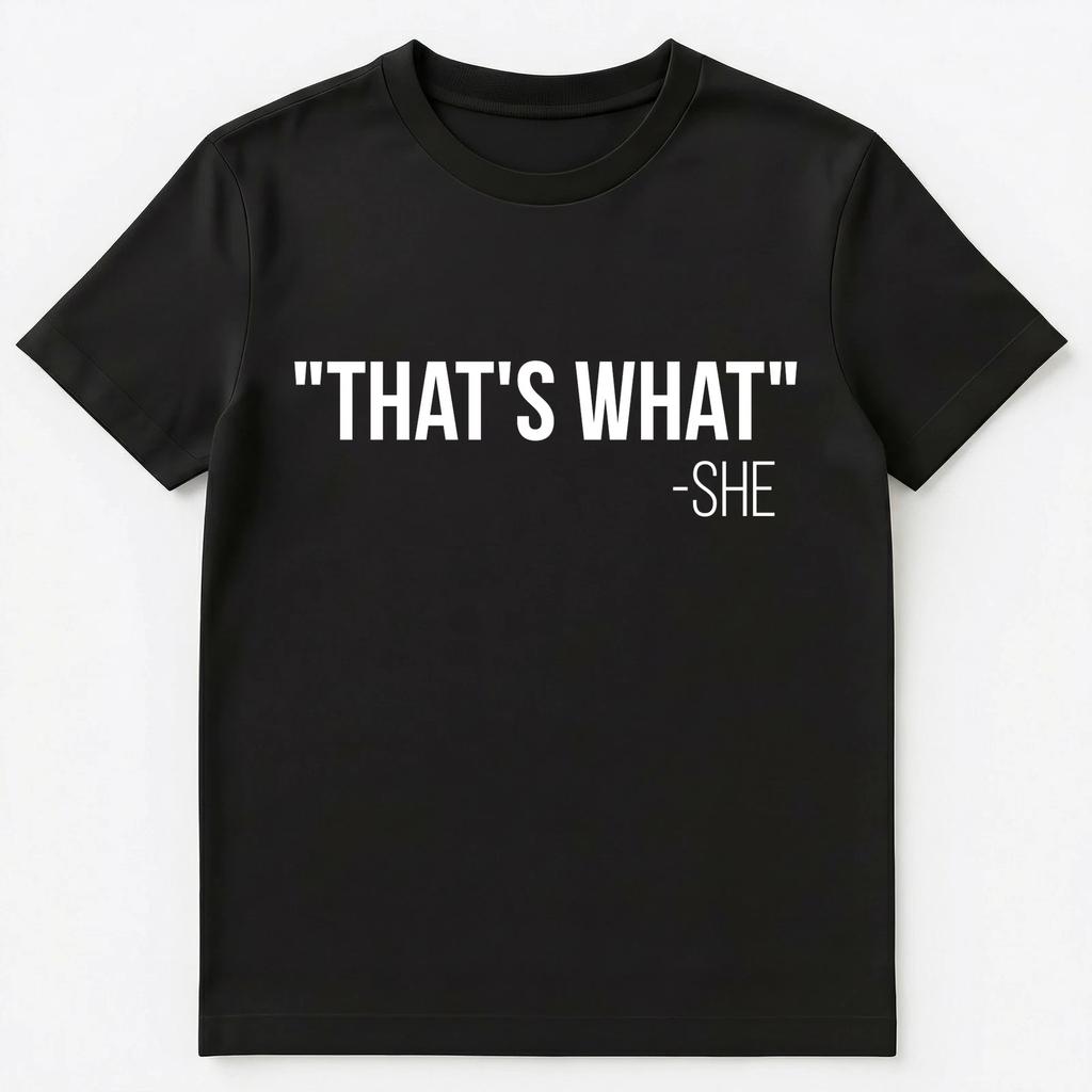 Das hat sie gesagt Lustiges T-Shirt Unisex T-Shirt