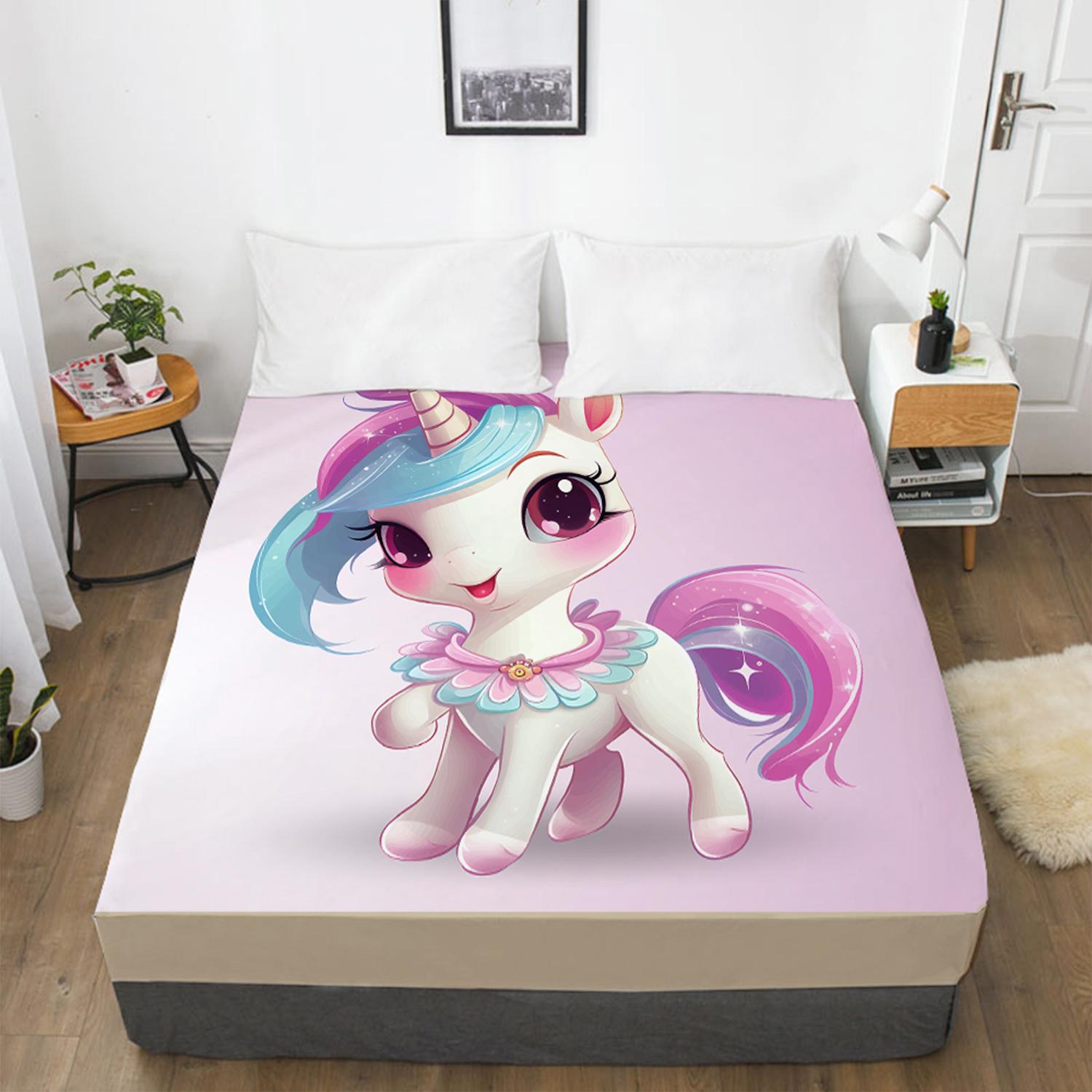 Детская простыня с рисунком единорога — фото 7