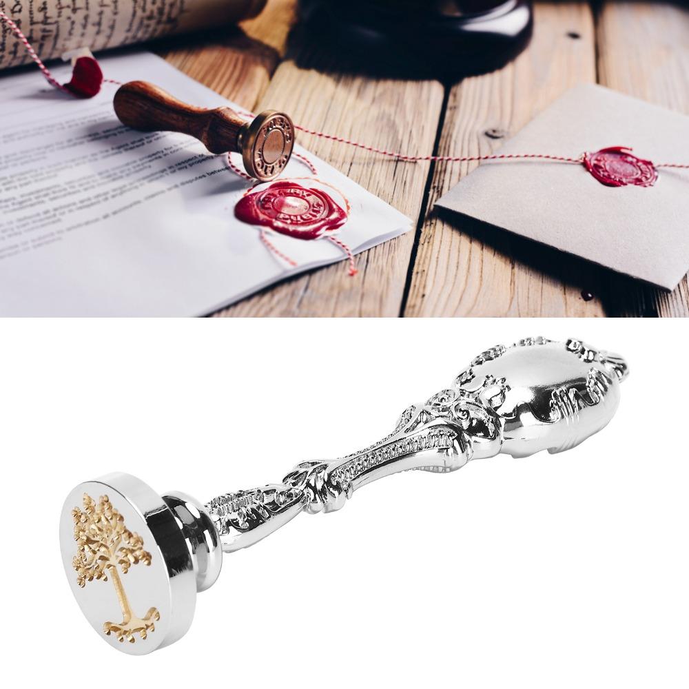 Removable Head Wax Stamp Handle Metal Handle Sealing Stamp Metal Wax Stamp For Greeting Cards