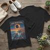 Backprint Spain Total Solar Eclipse Cruise August 12 T-Shirts Men Pure Cotton Tee Shirt Round N