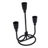 Three Head Candle Holder Iron Exquisite Candlestick Holder for Coffee Table Fireplace Decoration