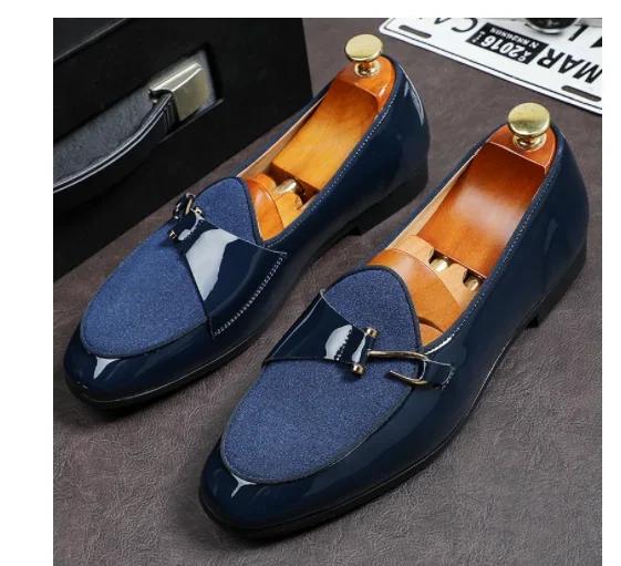 

2024 Модные туфли с острым носком, мужские мокасины, лакированные кожаные туфли-оксфорды для мужчин, формальные свадебные туфли zapatos Hombre 42