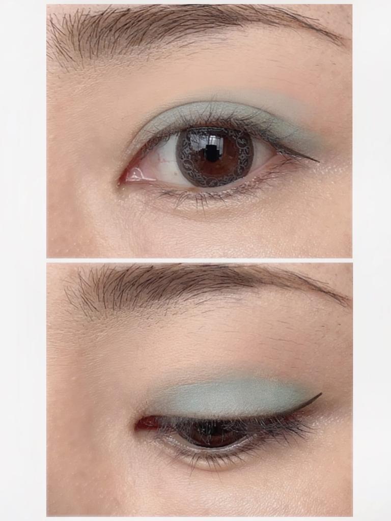 EPORASHE Silky Shadow (Pastel Green Pearlescent ) Additive-free Eyeshadow, No Tar-based Dyes, Less Likely To Cause Pigmentation.