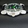 VINTAGE HAND-WINDING SWISS MENS REFURBISHED GREEN COLOR DIAL WATCH a700897-5 R205a-a700897