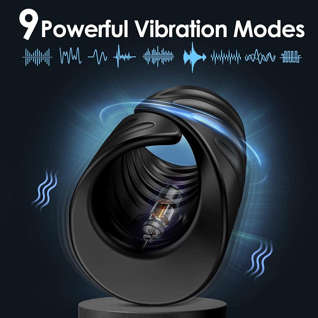 HESEKS Penis Training Vibrator with APP Control Male Masturbator Sex Toys Glans Trainer Cock Ring For