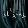 New Design 26 English Letter Zircon Pendant Necklace Trendy Temperament Personality Necklaces Fashion Jewelry Gift