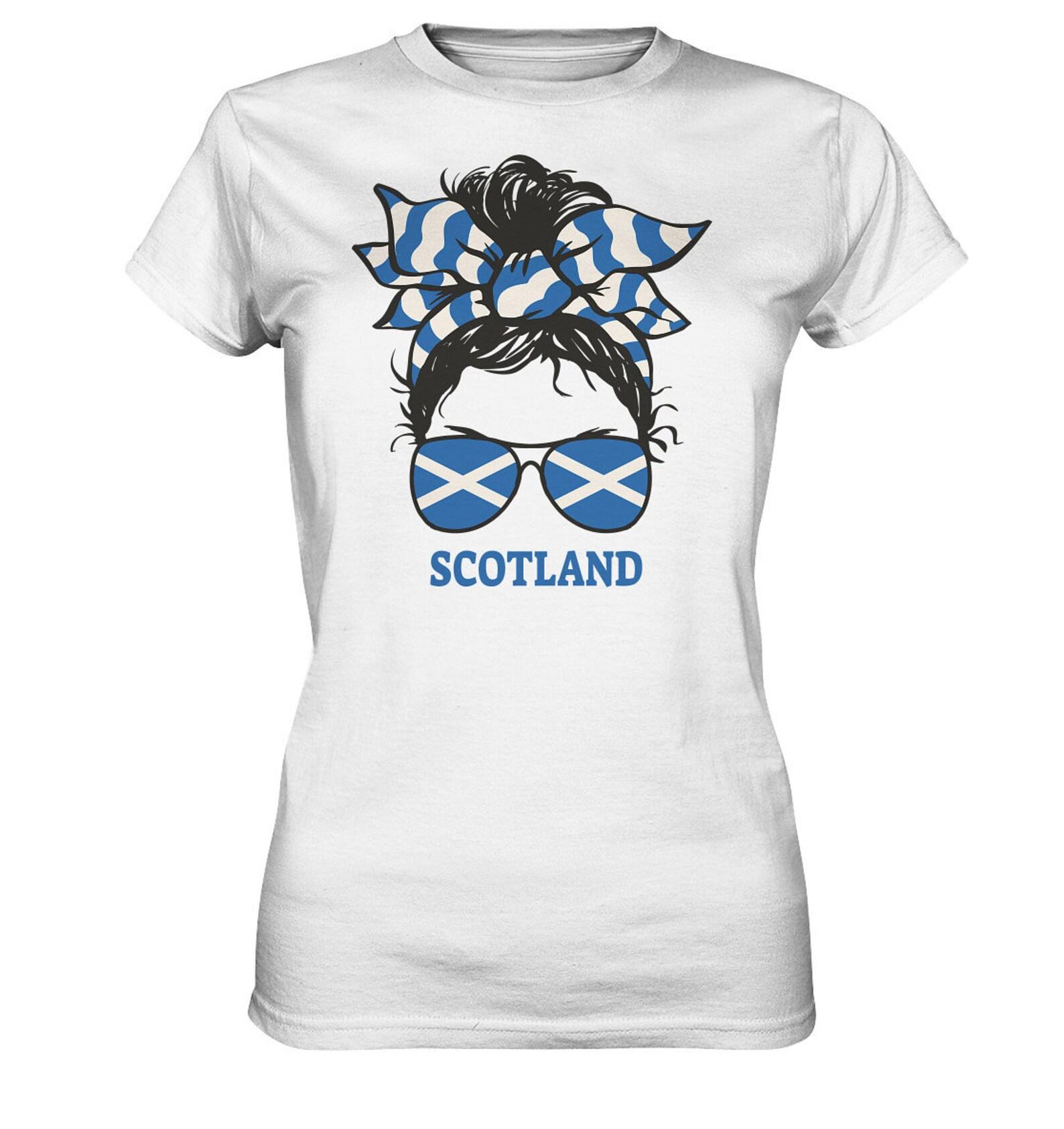 Scotland Scottish Flag Scottish Edinburgh T-Shirt - Premium Shirt L