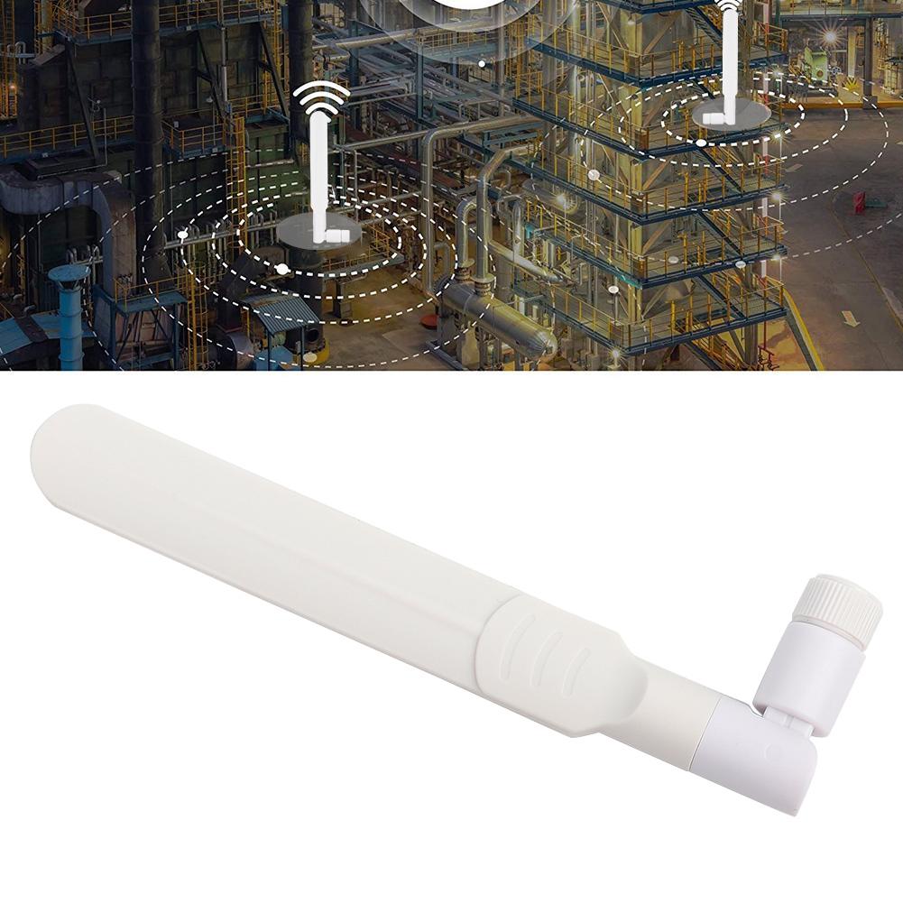 Všesměrová 2.4G5G5.8G 8dbi dvoupásmová bezdrátová síťová karta Wifi Anténa SMA samec (Bílý)