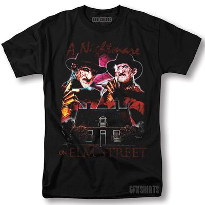 Freddy Krueger Nightmare On Elm Street Horror Holloween Movie Graphic T-Shirt