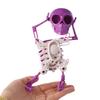 Dancing Skull Wind-up Dancing Skeleton Toy Plastic Spring Clockwork Toy  Desktop Ornament