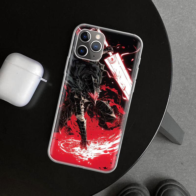 Guts B-Berserks Anime Phone Case Cover for iPhone 11 12 13 Mini 14 15 Plus 16 Pro Max 17 Air 7 8 + SE Art Customized Fundas 11 1