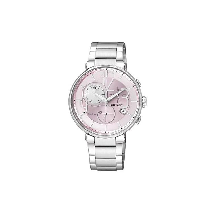 

CITIZEN 30m Water Resistant Solar Movement Stainless Steel Strap Watch Women s Watch Pink Watch Dial FB1200-51X