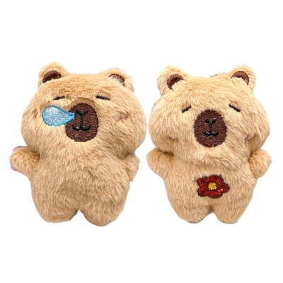 Cute Capibara Plush Keychains Wallet Doll Pendant Kawaii Capybara Plushie Squeaky Accessories Stuffted Toy Pendant Friend's Gift