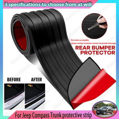 For Jeep Compass PVC Rubber Protective Strip, Car Trunk Door Sill Protection Sticker Reinforcement Decorative Sticker