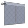 Reusable Window Insulation Winter Thermal Insulation Hook-and-Loop Cover with Zipper Quilted Energy Efficient Curtains Oxford Cloth for Cold
