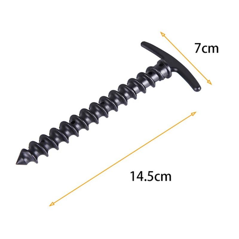 Outdoor Camping Tent Accessories Spiral Plastic Ground Nail 14.5cm Length Stake for Canopy Awning Tarpaulin Camping Hiking