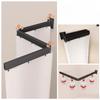 L Shape Folding Shower Curtain Suction Cup No Drilling Bathroom Dry And Wet Separation Waterproof Toilet Corner Shower Partition