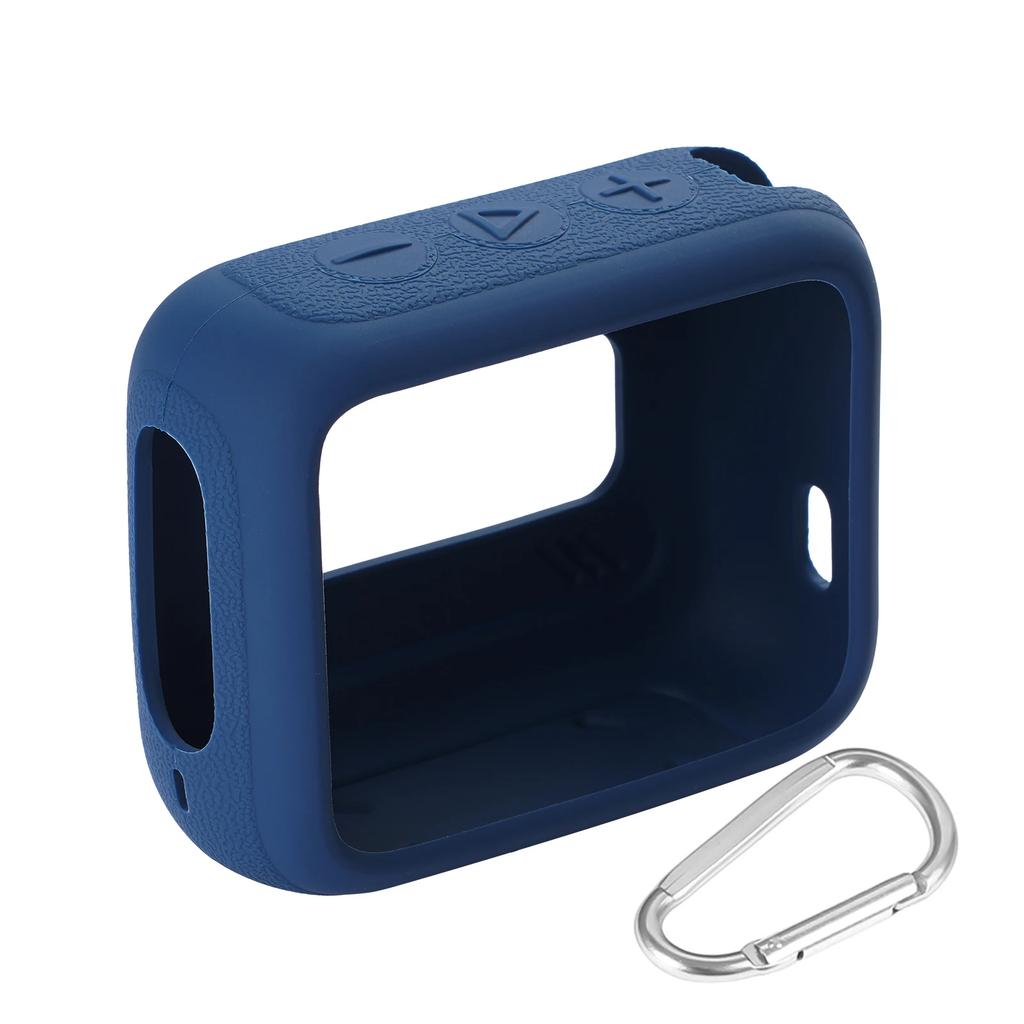 Shockproof Silicone Case for JBL GO 4 Portable Bluetooth Speaker with Carabiner for Travel and Protection
