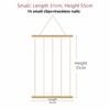 Hanging Photo Display Holder Handmade Multiple Pictures Hangers Picture Frames Wood Splint Picture Board for Home Decoration