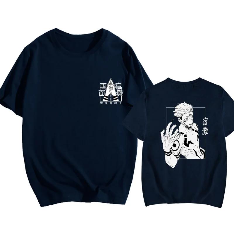 New Anime Ryomen Sukuna Field Expand T-Shirt Street Cool Ryomen Sukuna Printed T-Shirt Shirt Summer Punk Harajuku T-Shirt Top
