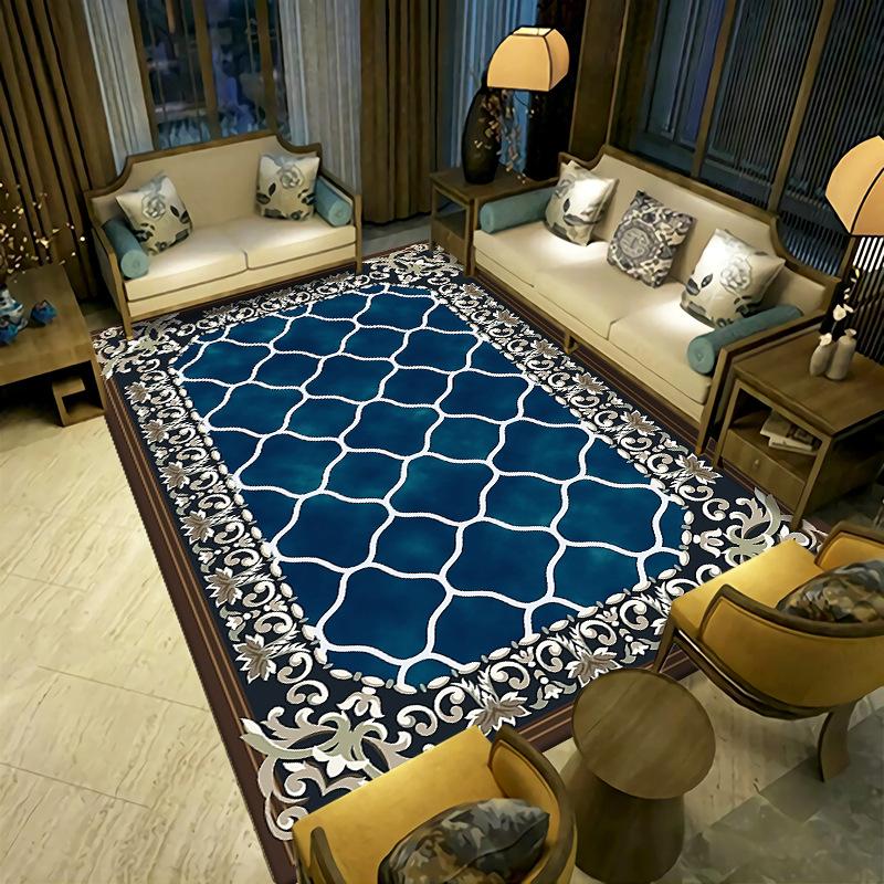 New Chinese Style Living Room Carpet Coffee Table Sofa Bedroom Bedside Carpet Easy To Maintain for Home Use