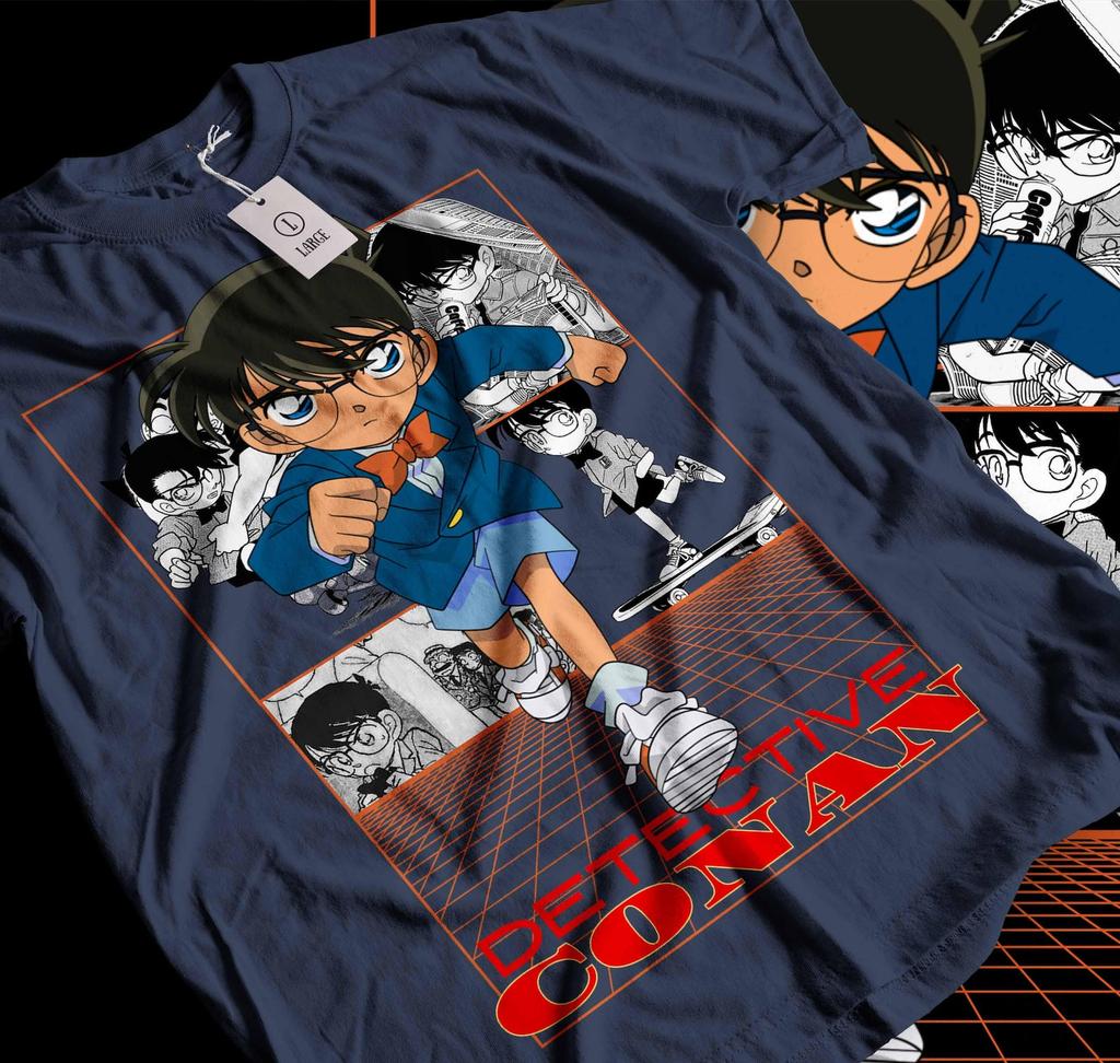 T-shirt anime Detective Conan vintage anni '90