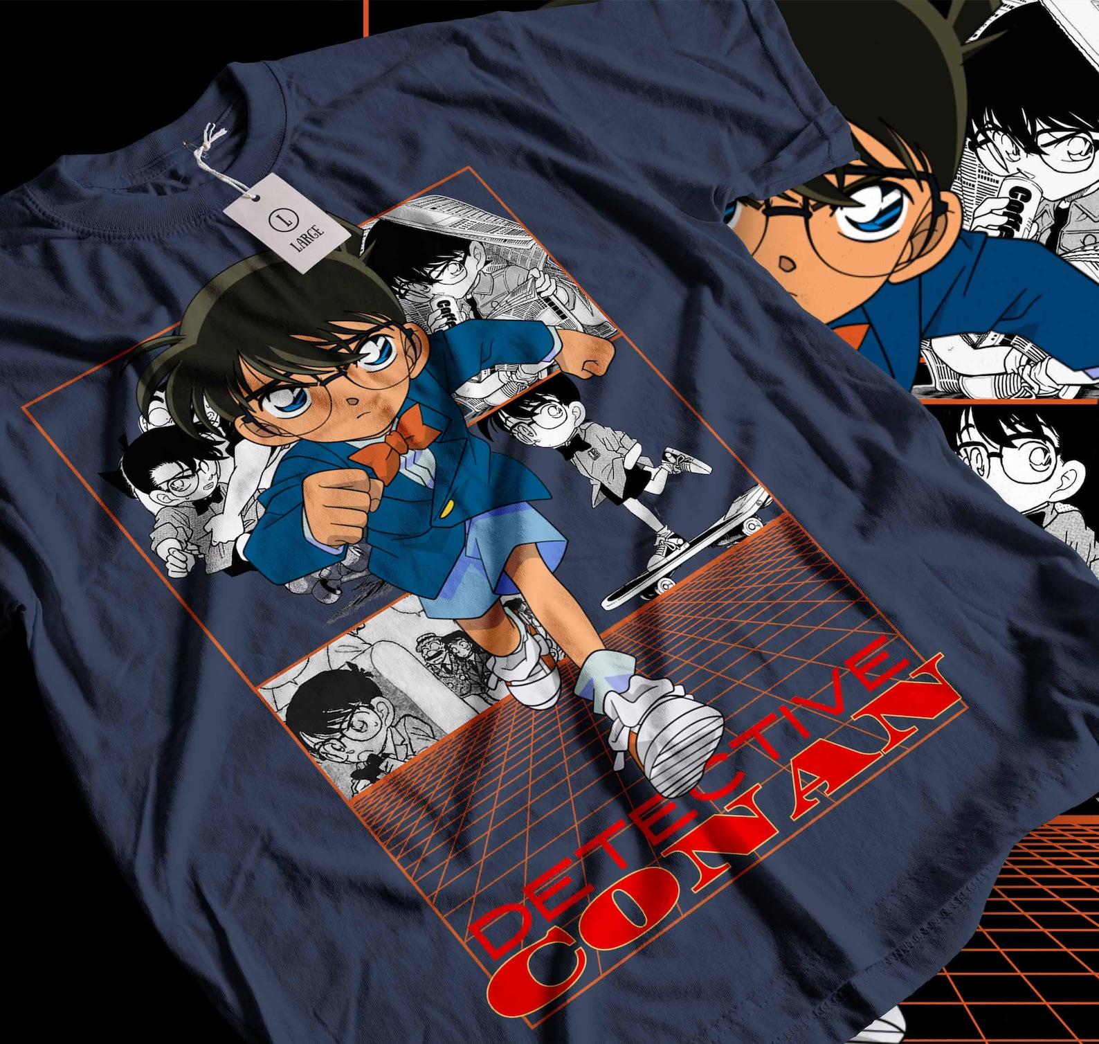 Vintage 90s Detective Conan anime tshirt S