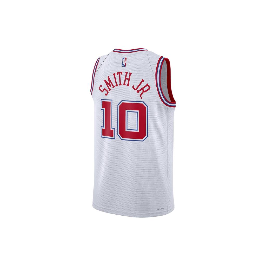 Nike Dri-Fit Letter Print Casual Sleeveless Basketball Jersey SW Fan Edition 23-24 Season Houston Rockets Jabari Smith Jr. 10 Men jersey DX8503-105